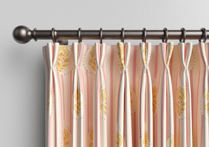 Petal & Block Bolli Stripe, Marigold - Made to Measure Curtains - Image 10
